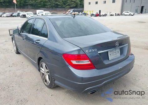 2013 Mercedes-Benz C 250 Sport from USA, damaged, VIN WDDGF4HB7DR270618